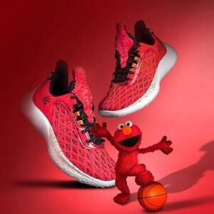 🏀 Under Armour x Stef Curry - Flow 9 "Dribble Me Elmo" Basketball Shoes. Sz 8